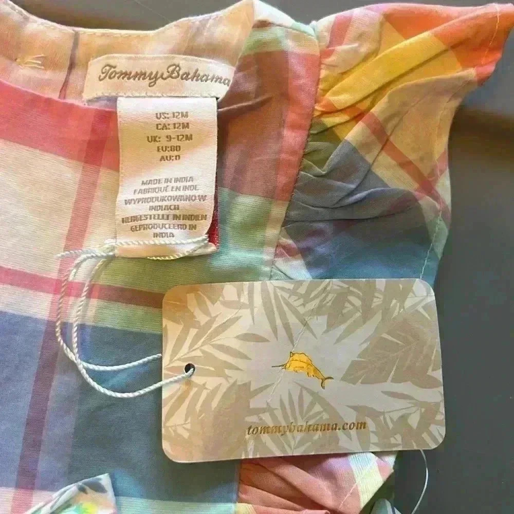 Little girl size 12 months new with tags Tommy Bahama dress - Picture 3 of 7